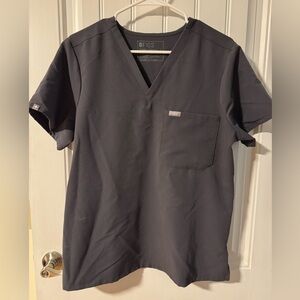 Figs Catarina charcoal top L